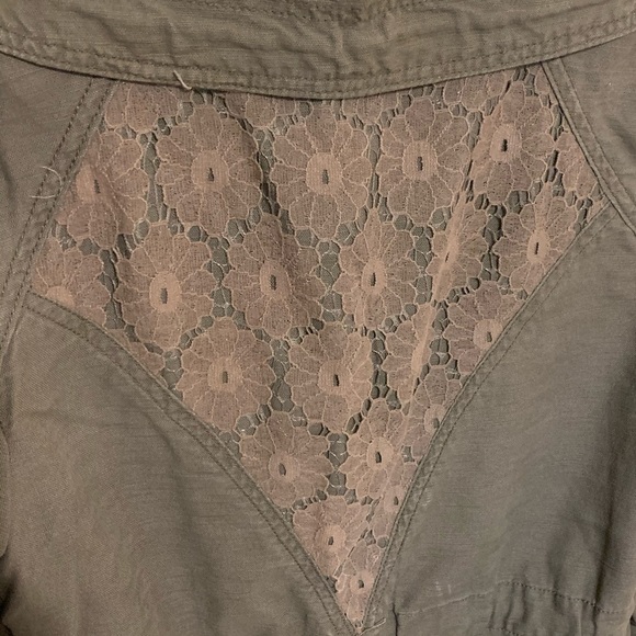 Anthro Hei Hei Ravenna Lattice Anorak jacket coat - Picture 12 of 12